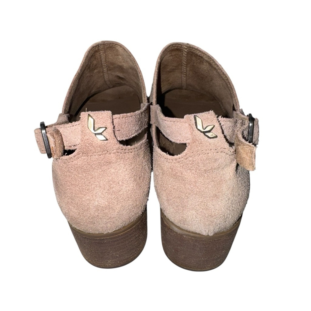 Koolaburra by UGG Kaiah Suede Block Heel Ankle Strap Sandals 8.5 Amphora - Picture 5 of 10
